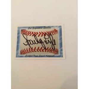 Sparky Lyle In Person Auto Card (Somerset Patriots) Yankees (022)